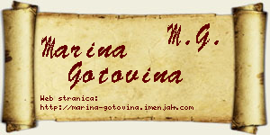 Marina Gotovina vizit kartica